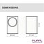 PURPL PURPL Aplique Doble LED GU10 IP44 Blanco