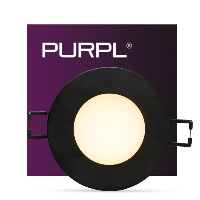 PURPL Downlight LED Empotrable Circular - Blanco - ø85mm - 3000K Blanco Cálido - 3W
