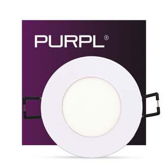 PURPL Foco Downlight LED Empotrable Redondo - Blanco - ø85mm - 4000K Blanco Neutro - 3W