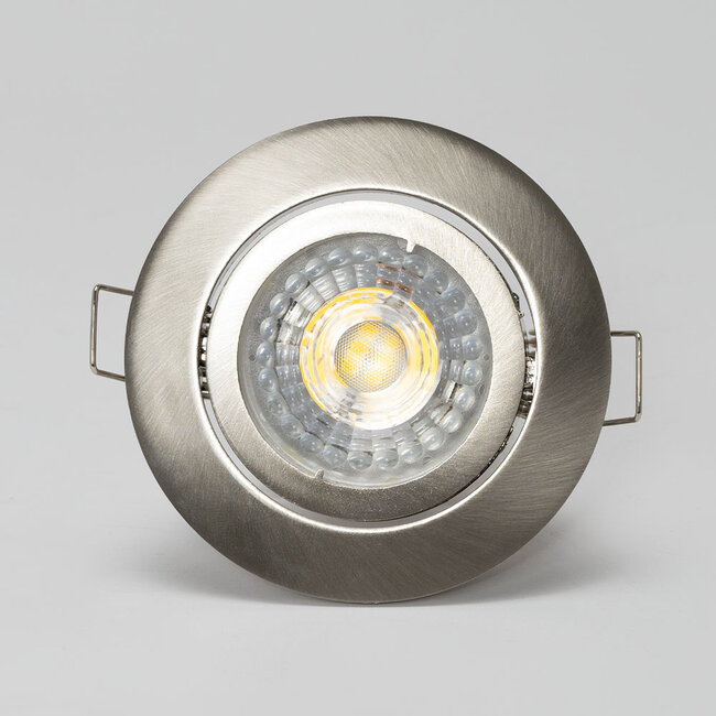 PURPL GU10 LED spot de Acero Inoxidable IP20 inclinable ZINC (incluido el ajuste)