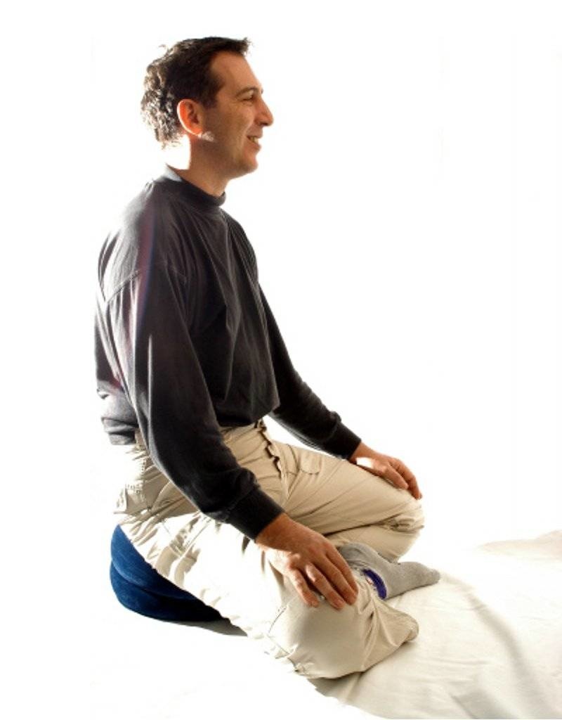 Opblaasbaar yoga- en meditatiekussen