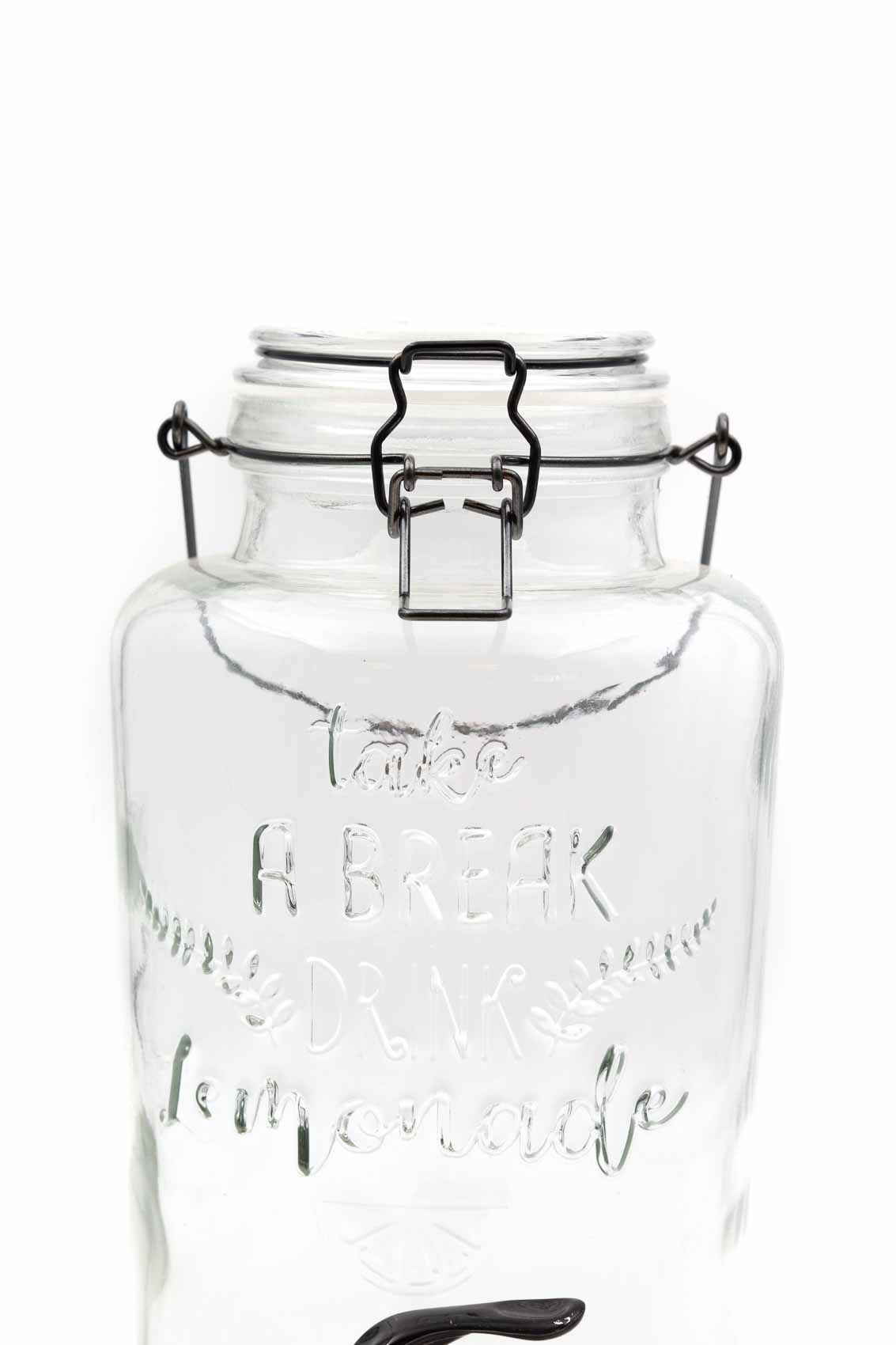 Glazen 3 liter kombuchapot met aftapkraan