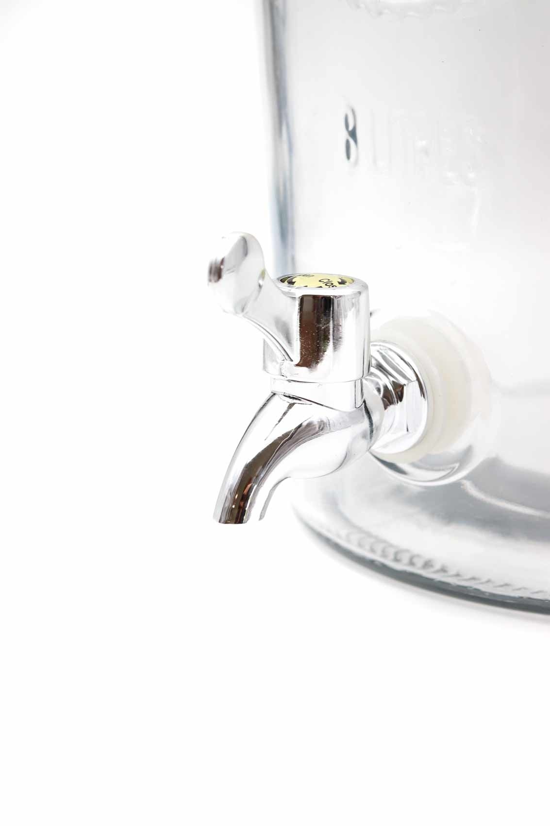 Glazen 8 liter kombuchapot met aftapkraan