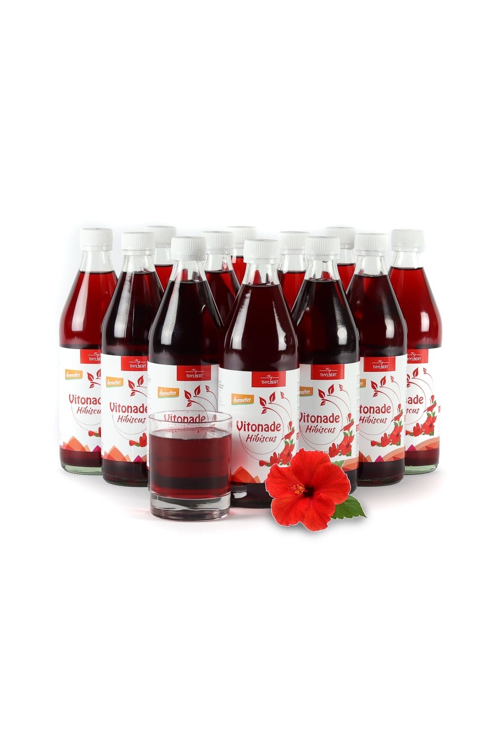 BIO frisdrank Blossom Hibiscus - 10 + 2 gratis