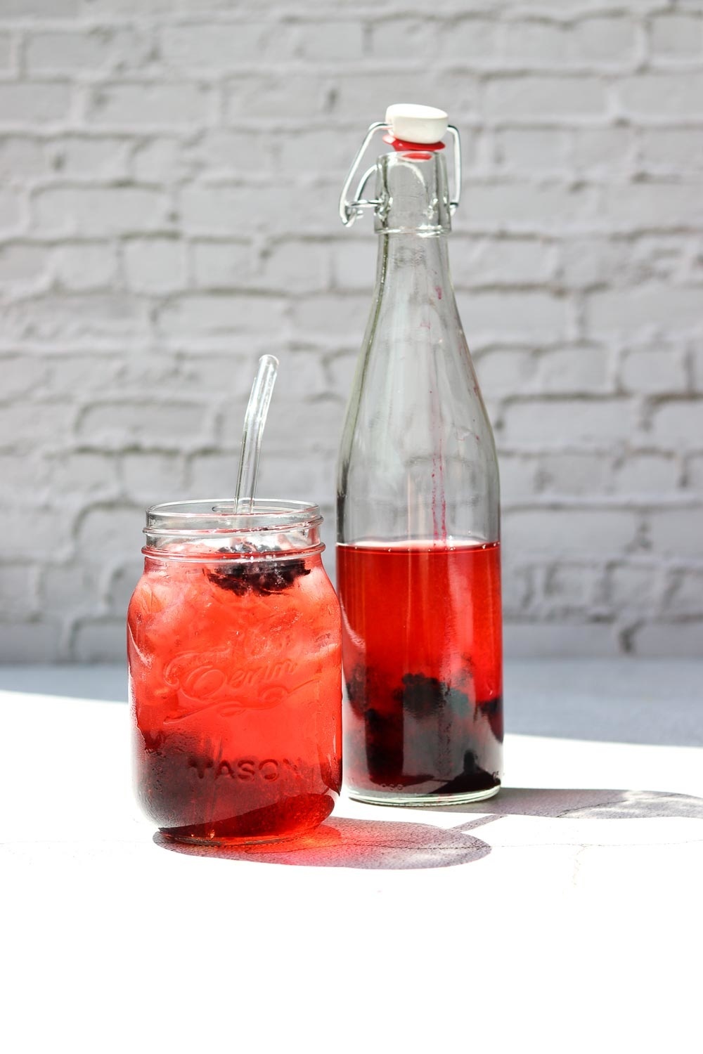 Glazen kombucha of kefir beugelfles - 500 ml