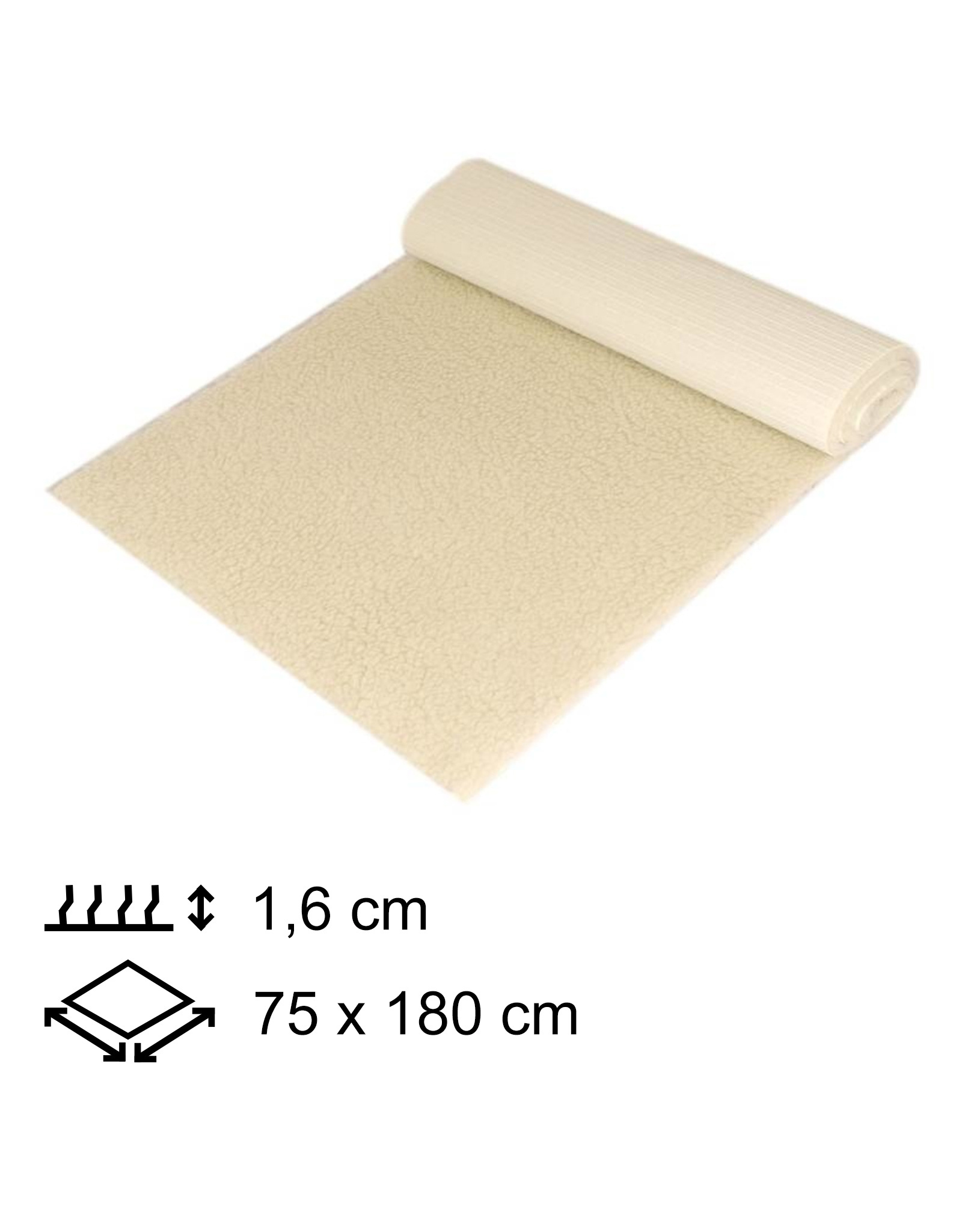 Yogamat Schapenwol 75x180x1,6cm