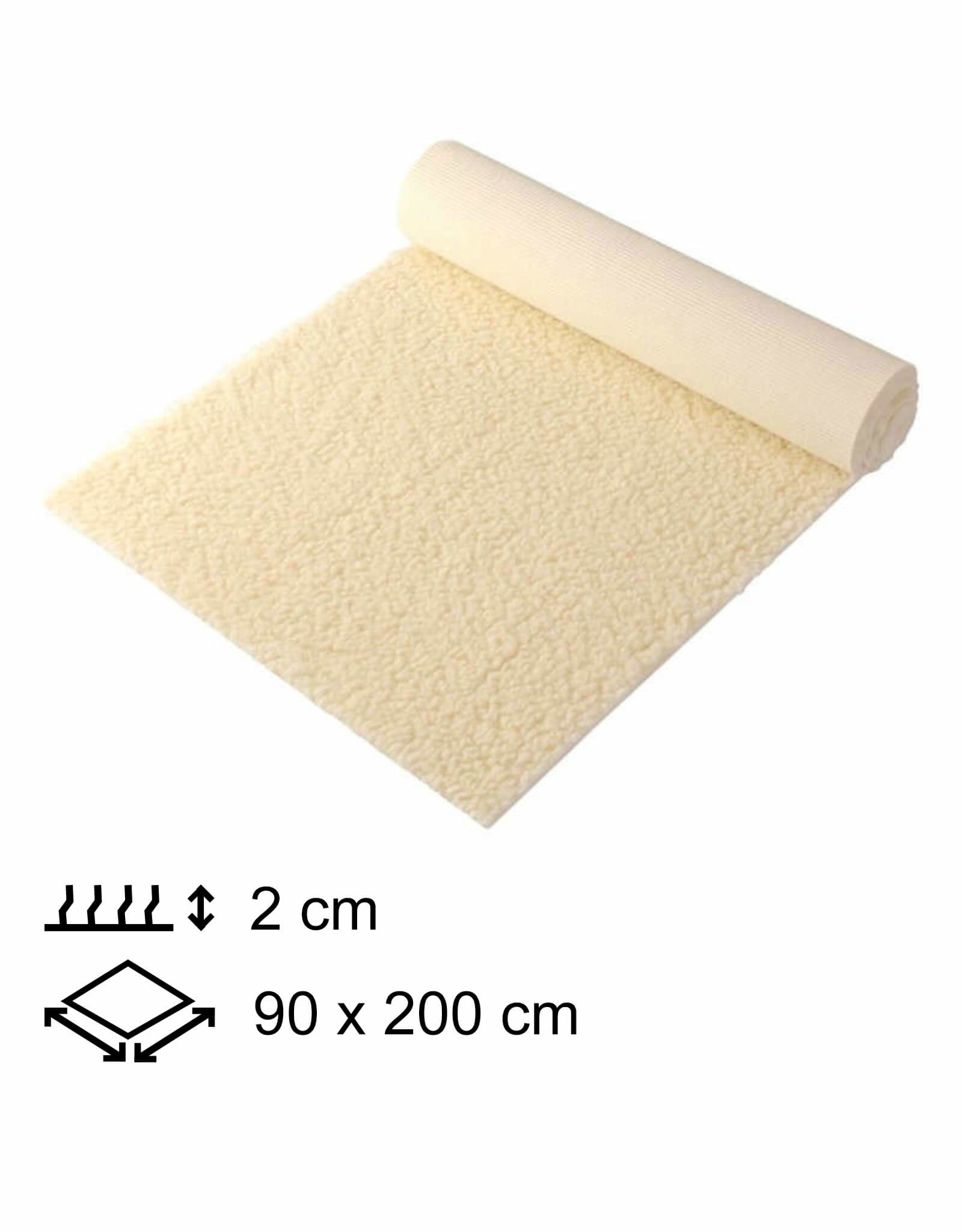 Yogamat Schapenwol 90x200x2cm