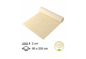 Yogamat Schapenwol 90x200x2cm - met bies