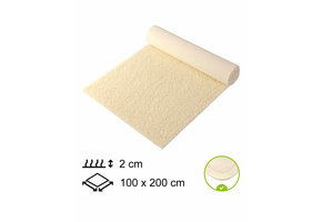 Yogamat Schapenwol 100x200x2cm - met bies