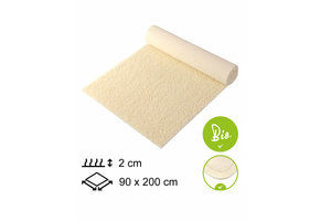 Yogamat Schapenwol BIO 90x200x2cm - met bies