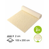 Yogamat Schapenwol BIO 100x200x2cm - met bies