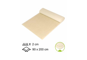 Yogamat Anti-allergie 90x200x2cm - met bies