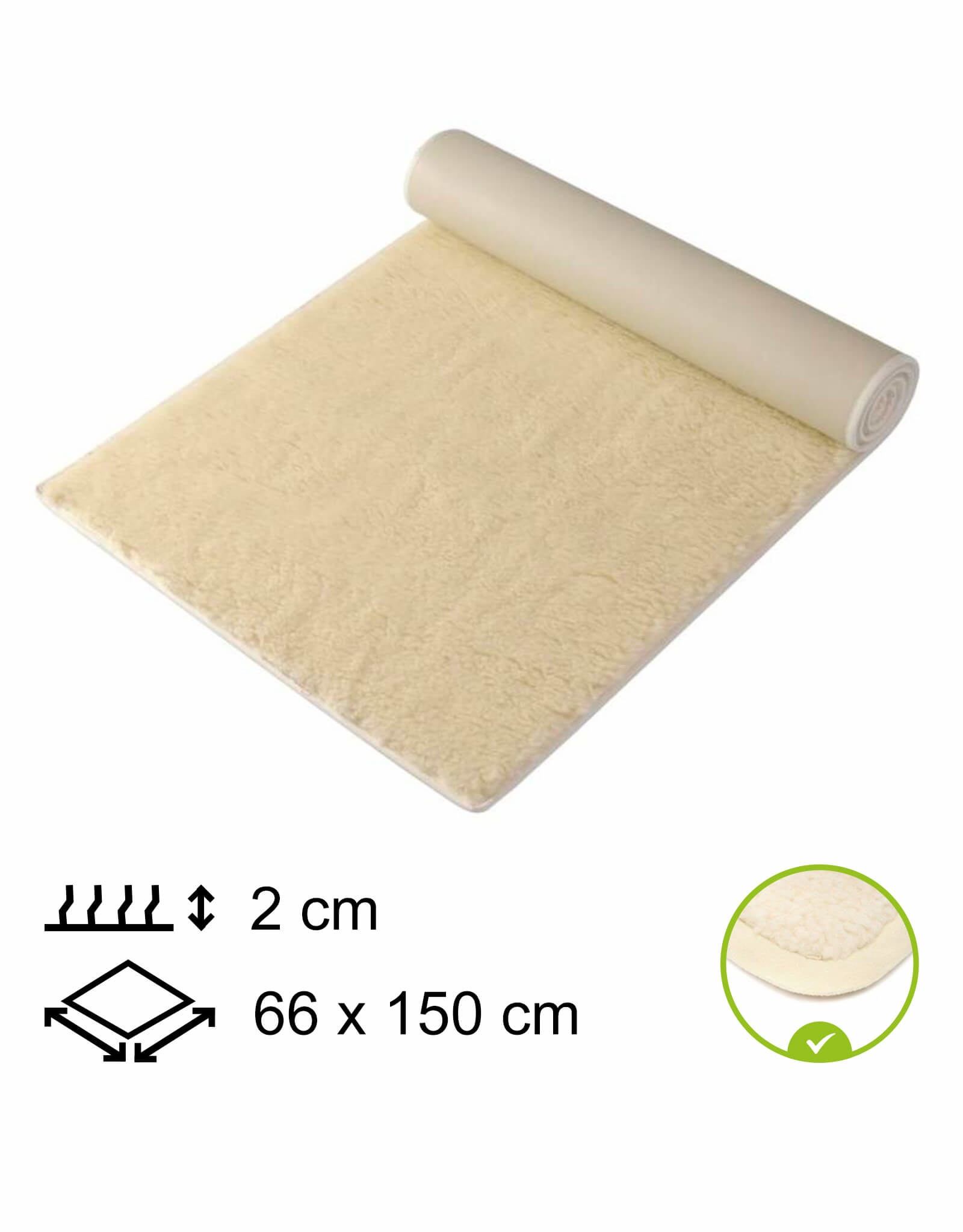 Yogamat Kids 66x150x2cm - met bies