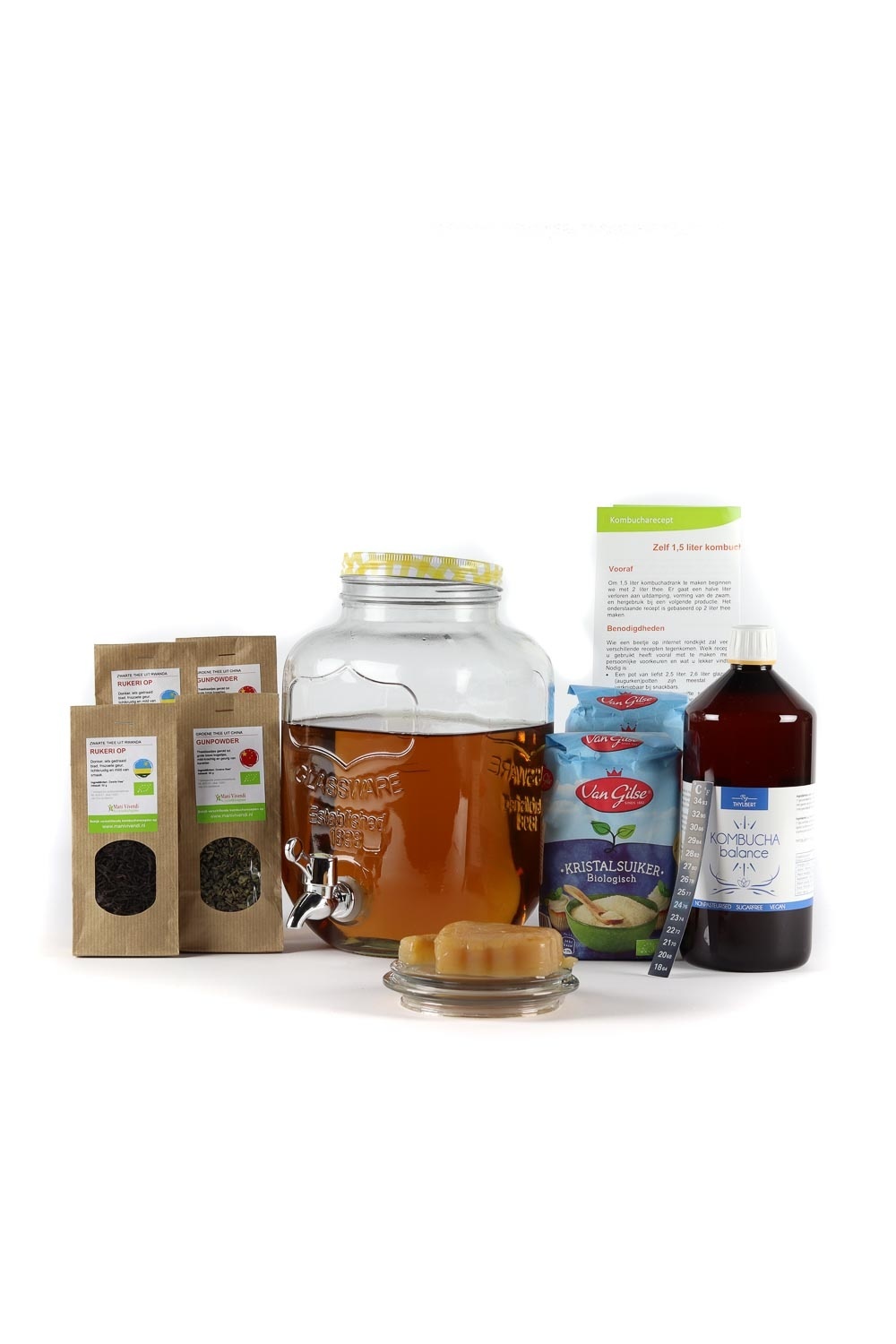 Kombucha Startpakket Basis - 20 liter