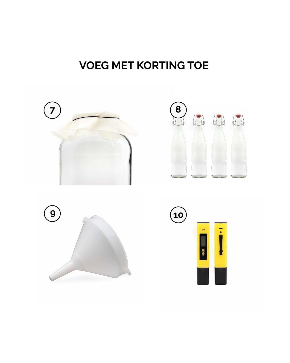 Kombucha Startpakket Basis - 20 liter