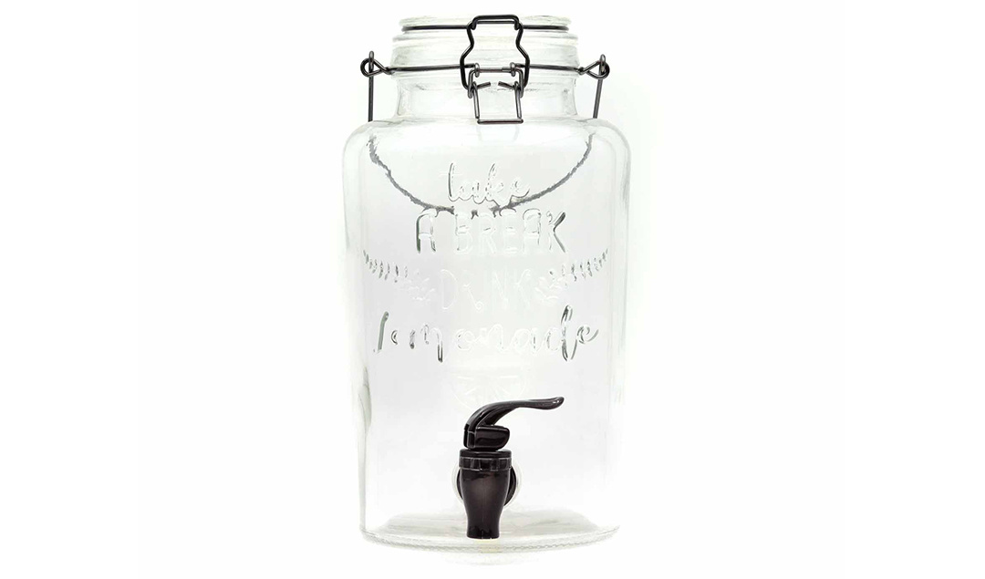 Glazen 3 liter kombuchapot met aftapkraan