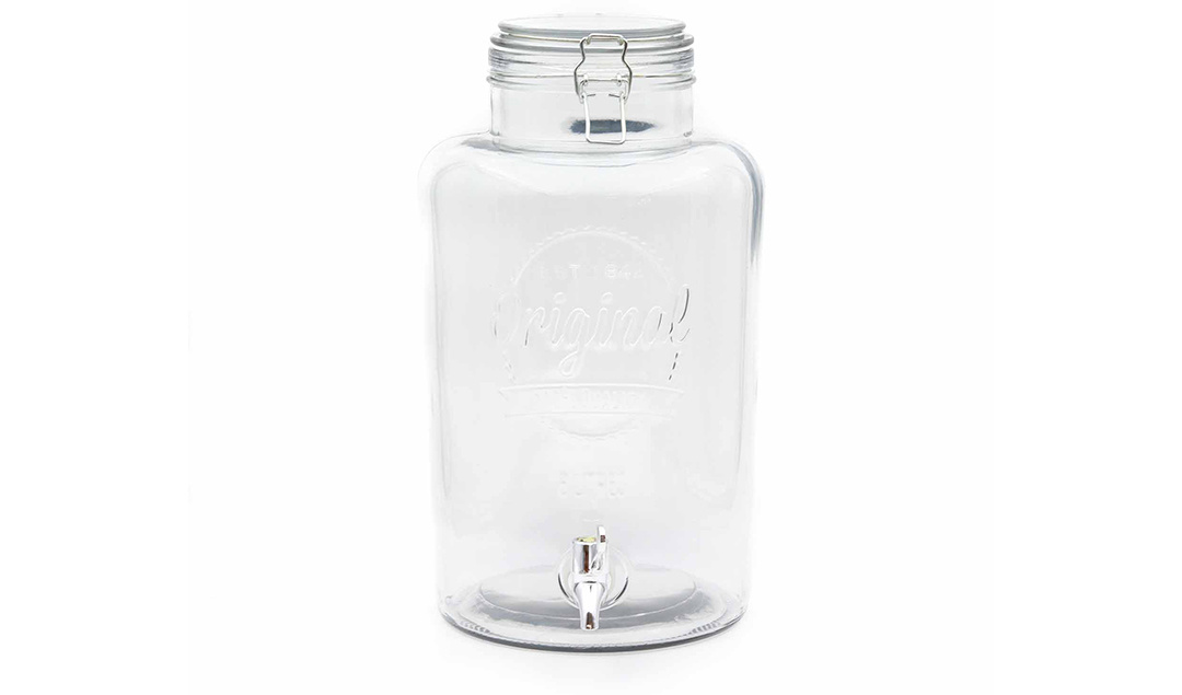 Glazen 8 liter kombuchapot met aftapkraan