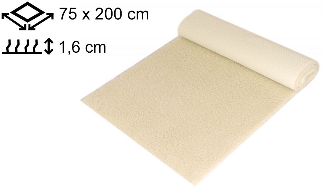 Yogamat Schapenwol 75x200x1,6cm