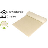 Yogamat Schapenwol 100x200x1,6cm - met bies