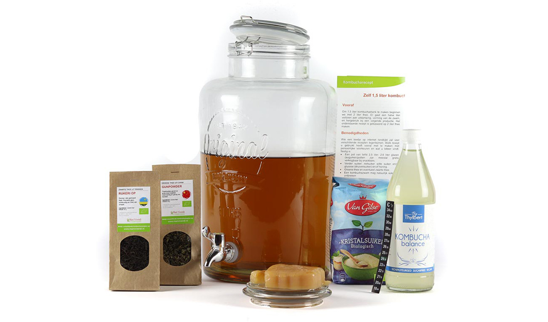 Kombucha Startpakket Basis - 10 liter