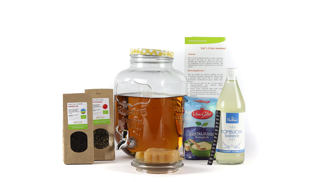 Kombucha Startpakket Basis - 10 liter
