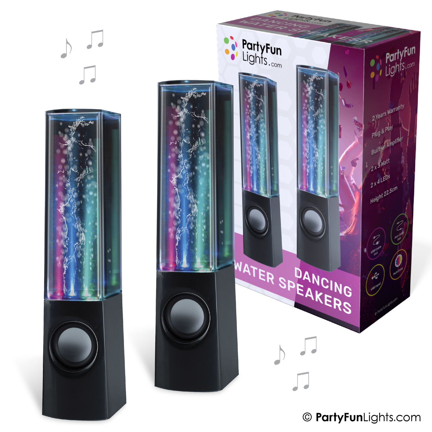 Water Dance Speaker Usb Water Speakers Crazy Lights Speakers