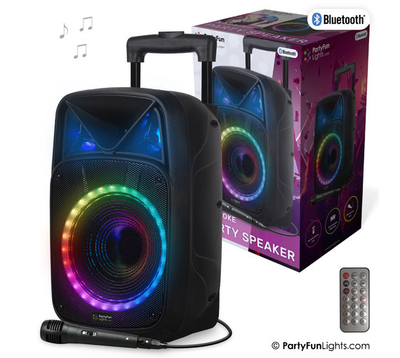 Bluetooth Karaoke Party Speaker with Microphone and Remote Control