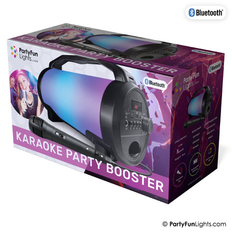 R-MUSIC Booster Party - Enceinte High Power BT sans fil - 600W - Jeu de  lumiere - Egaliseur - USB, microSD - Ecran LED - Karaoké