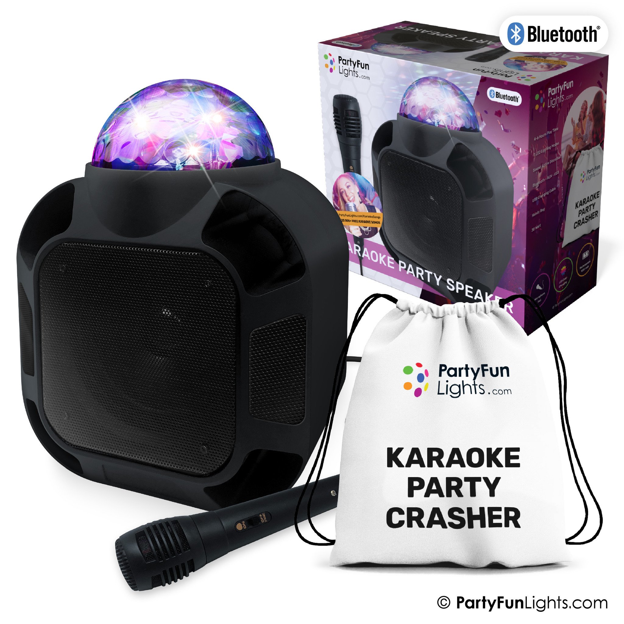 Altavoz Karaoke Bluetooth Neon Party 10W Coolsound - Viratel