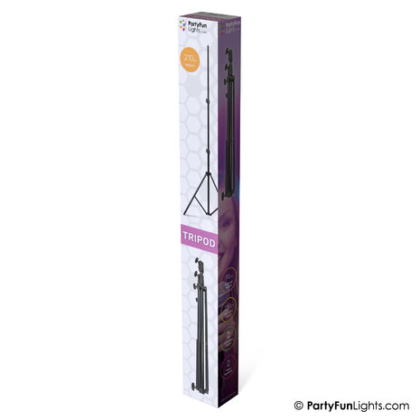 PartyFunLights Trépied 210 cm pour Lumière Anneau pour selfie