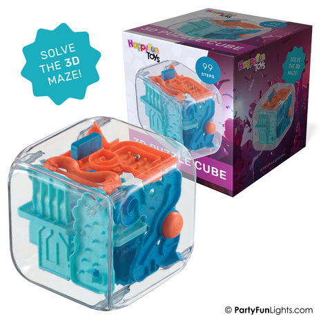 HappyFunToys 3D Puzzel Kubus met 99 stappen HappyFunToys 3D Puzzel Kubus met 99 stappen