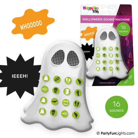 HappyFunToys Halloween Sound Machine avec 16 sons HappyFunToys Halloween Sound Machine avec 16 sons