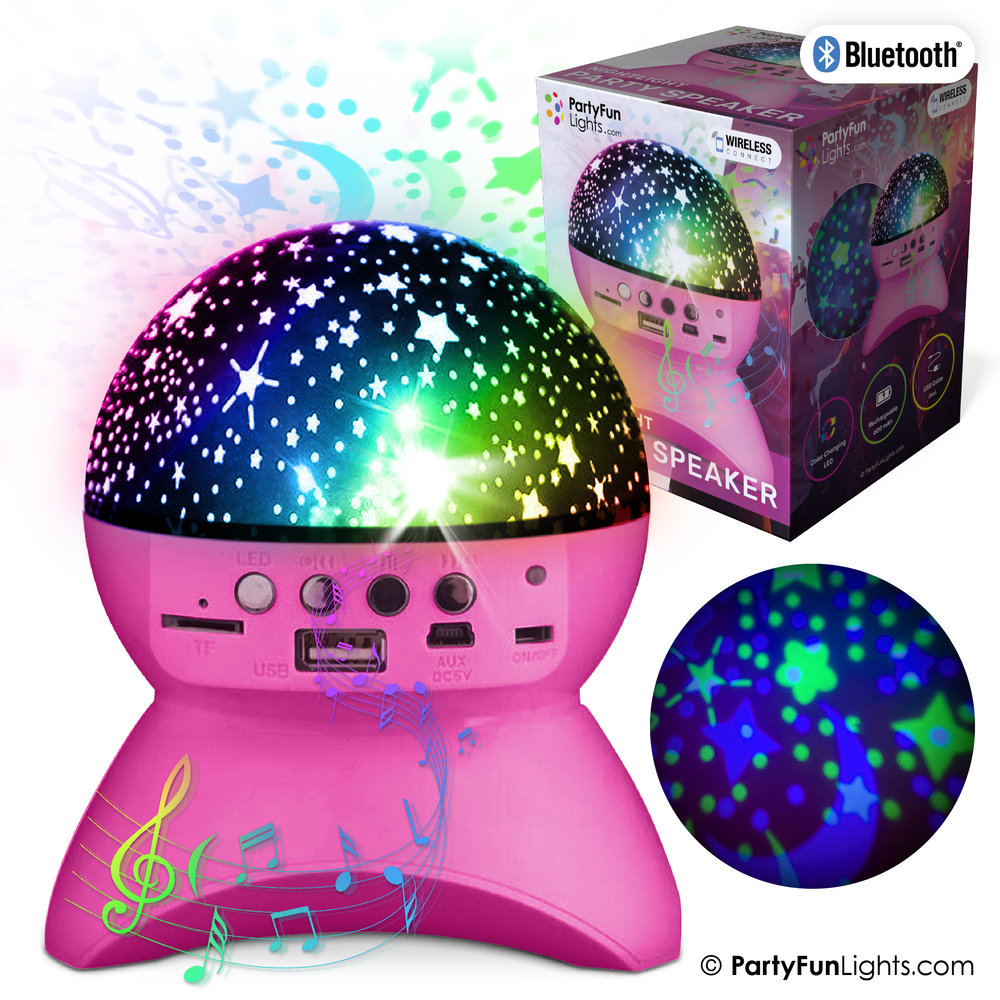 Bluetooth Party Speaker with Nightlight Effects PartyFunLights