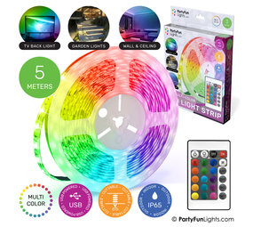 PartyFunLights Bande LED multi-couleurs - 5m