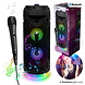 PartyFunLights Bluetooth Karaoke Party Set with Microphone and Lighting Effects PartyFunLights Bluetooth Karaoke Party Set with Microphone and Lighting Effects