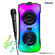 PartyFunLights Bluetooth Karaoke Party Set - front wisselt van kleur - incl. microfoon PartyFunLights Bluetooth Karaoke Party Set - front wisselt van kleur - incl. microfoon