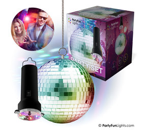 PartyFunLights Set de fête Boule Miroir