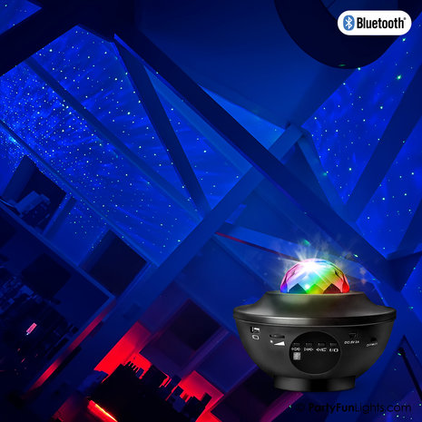 Wireless Starlight Party Speaker with Laser Projector Light Effects and  Remote Control - PartyFunLights