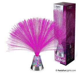 PartyFunLights Glasfaser-Glitzerlampe
