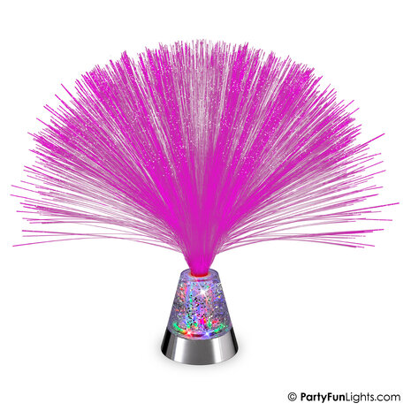 PartyFunLights Farbwechselnde LED Glasfaser-Glitzerlampe PartyFunLights Farbwechselnde LED Glasfaser-Glitzerlampe