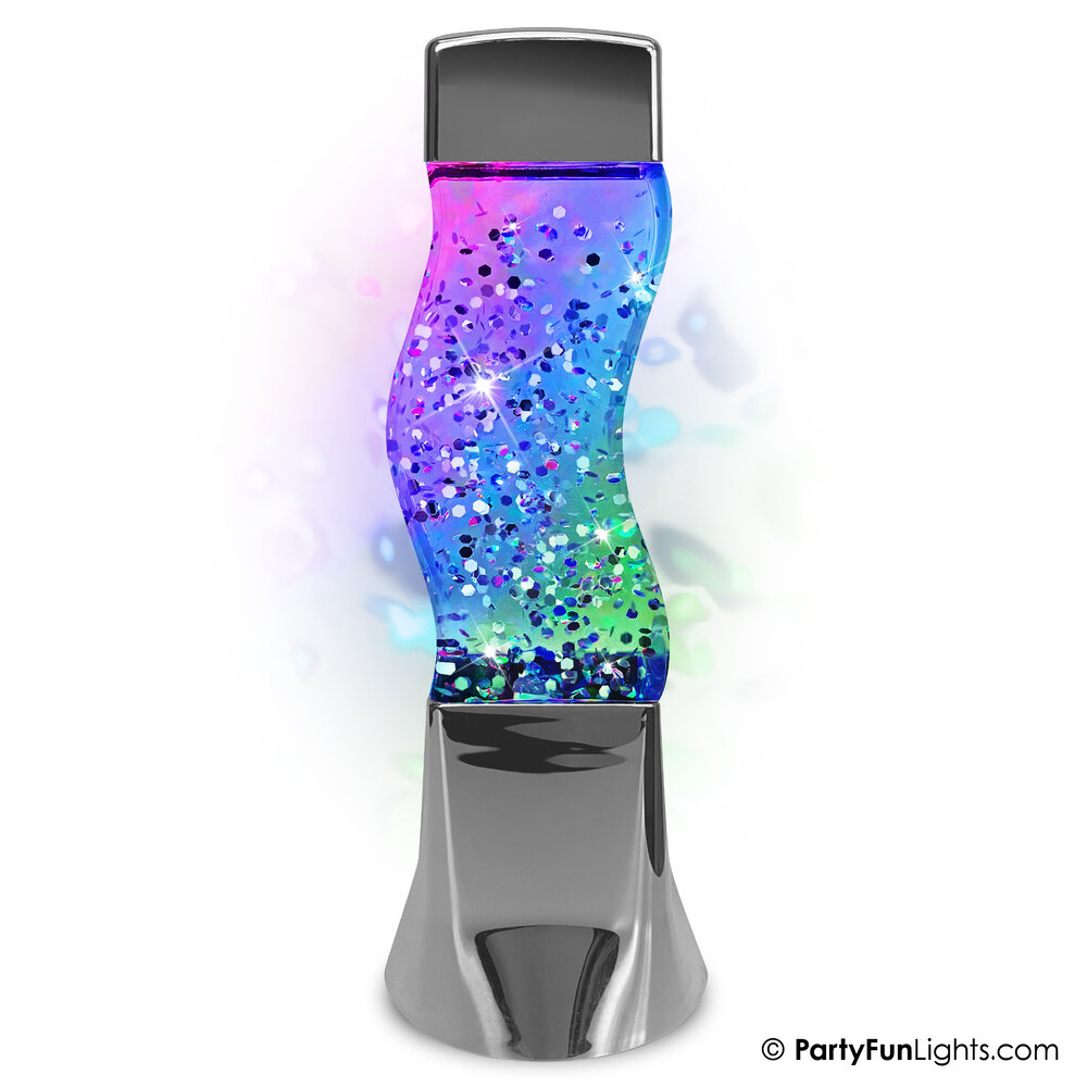 PartyFunLights Color Changing LED Glitter Lamp PartyFunLights Color Changing LED Glitter Lamp