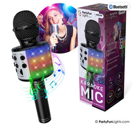 PartyFunLights Karaoke Mic & Speaker Black