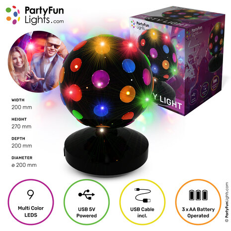 PartyFunLights USB Mehrfarben Party Licht