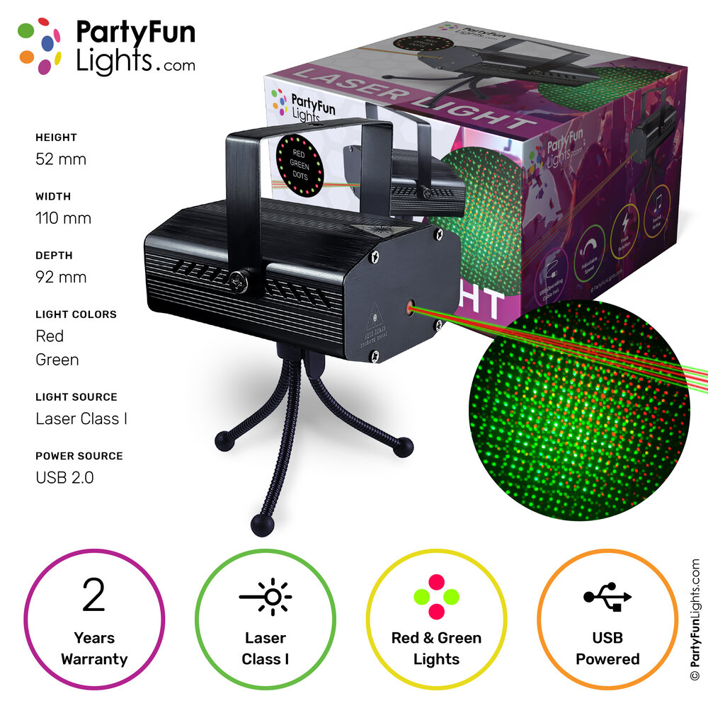 PartyFunLights Sound Active Laser Light PartyFunLights Sound Active Laser Light