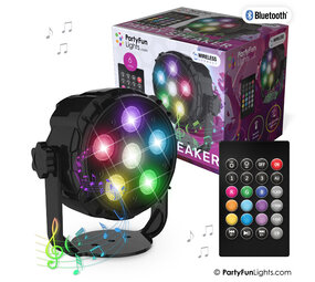 PartyFunLights PAR 6 Disco Lumière Party Speaker
