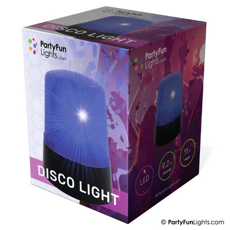 PartyFunLights Blau blinkendes Partylicht, batteriebetrieben und USB-betrieben PartyFunLights Blau blinkendes Partylicht, batteriebetrieben und USB-betrieben