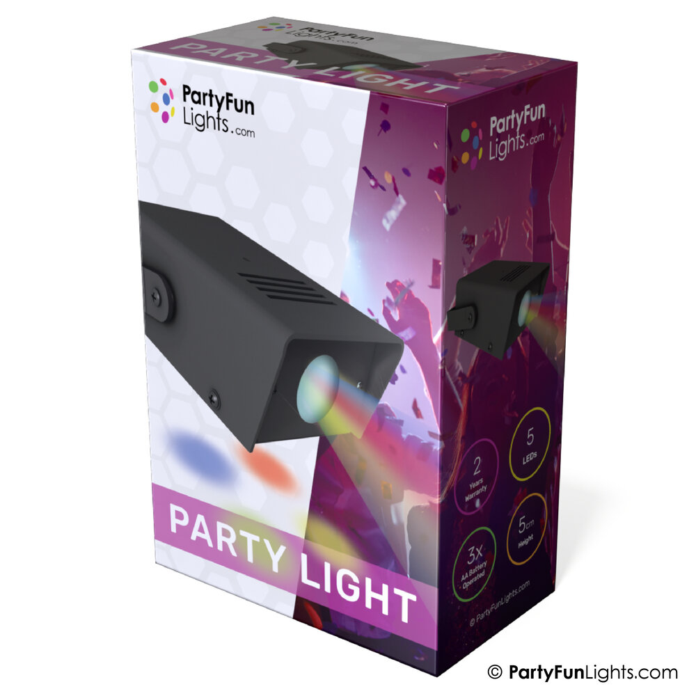 PartyFunLights Multi-color Party Light Battery and USB Powered PartyFunLights Multi-color Party Light Battery and USB Powered