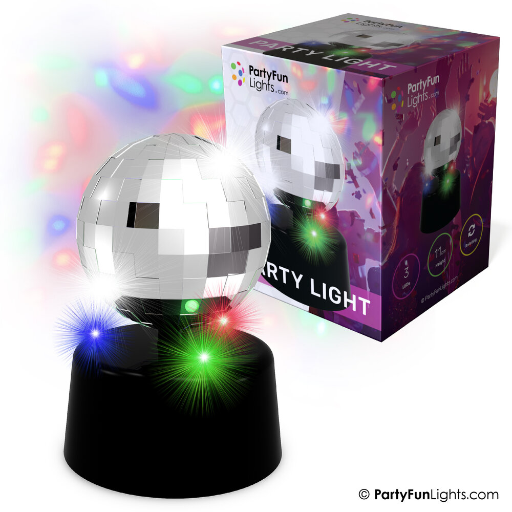 PartyFunLights Mehrfarbige Partyleuchte mit Batterie und USB-Stromversorgung PartyFunLights Mehrfarbige Partyleuchte mit Batterie und USB-Stromversorgung