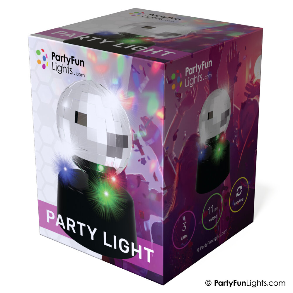 PartyFunLights Mehrfarbige Partyleuchte mit Batterie und USB-Stromversorgung PartyFunLights Mehrfarbige Partyleuchte mit Batterie und USB-Stromversorgung