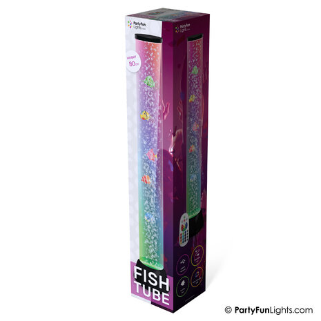 PartyFunLights Lampe poisson XXL à couleurs changeantes avec bulles USB et alimentée par batterie